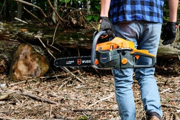 PIŁA SPALINOWA PILARKA DO DREWNA ŁAŃCUCHOWA 5,7KM +2 PROWAD +OLEJ +2x ŁAŃC. zdjęcie 14