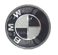BMW znaczek na klapę bagażnika EMBLEMAT na tył BMW 73mm carbon