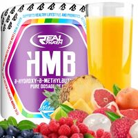 HMB na rzeźbę MIĘŚNIE SIŁA WYTRZYMAŁOŚĆ Real Pharm HMB 300g EXOTIC