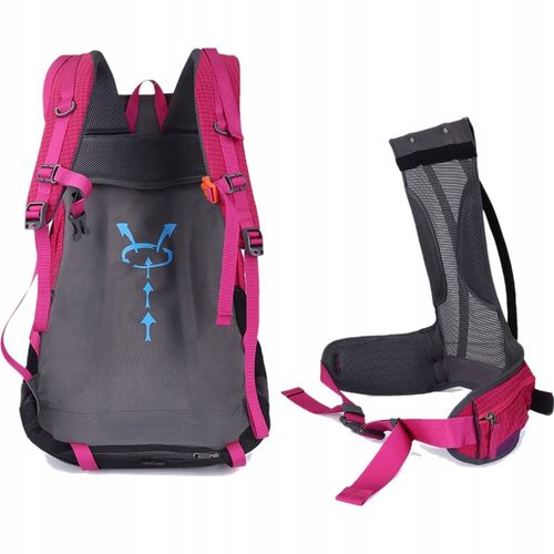 Plecak turystyczny 43l AOKING - fuksja, podzielna komora, wygodny na Arena.pl