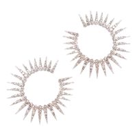 ELEGANCKIE srebrne kolczyki gothic cyrkoniowe kryształki okrągłe KOŁA