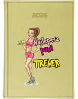 Stylowy kalendarz TRENERKI A5 2026 TYGODNIOWY terminarz PREZENT