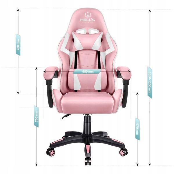 FOTEL GAMINGOWY DLA GRACZA BIUROWY HELL'S zdjęcie 2