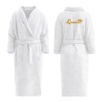 Szlafrok Damski Bawełniany + HAFT Rozmiar L Prezent dla Niej na WALENTYNKI