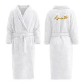 Szlafrok Damski Bawełniany + HAFT Rozmiar L Prezent dla Niej na WALENTYNKI