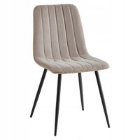 KRZESŁO KUCHNIA JADALNIA SALON TAPICEROWANE WELUR VELVET NOVA KT112 TAUPE