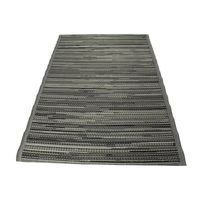 Dywan zewnętrzny na taras i balkon 120x180 cm – czarny, styl boho, wodoodporny ES-08A