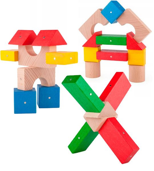 Polskie Klocki Magnetyczne Drewniane KOOGLO, mini zdjęcie 2