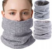 Komin Zimowy Futro Na Szyję Tuba Ciepły Ocieplany