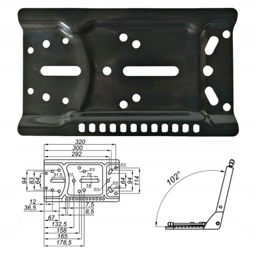 SIEDZENIE DWUCZĘŚCIOWE Z PODSTAWĄ C-330 C-360 360-3P CZARNE UNIWERSALNE URS na Arena.pl