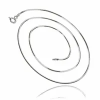 Łańcuszek srebrny 45 cm żmijka diamentowana 015