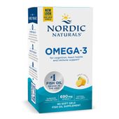 NORDIC NATURALS Omega-3, Lemon (60 kaps.)