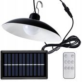 LAMPA SOLARNA Led WISZĄCA ZEWNĘTRZNA Ogrodowa do Altanki + Pilot