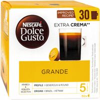 Kawa kapsułki NESCAFE DOLCE GUSTO GRANDE 30 szt + GRATIS videobook