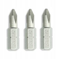 końcówki wkrętakowe phillips ph3x25mm, 3szt blister