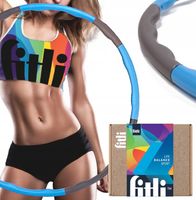 HULA HOP 95cm z Wypustkami Masującymi Piankowe Składane ODCHUDZAJĄCE FITNES