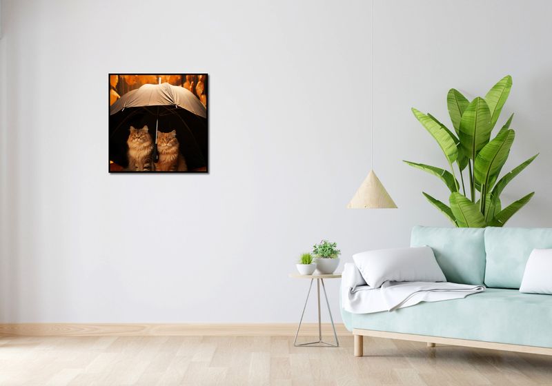 Plakat 60x60cm Jesienny Koci Schron zdjęcie 4