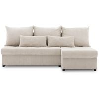 Narożnik uniwersalny, sztruksowy, LUMARO, 203x142x75, beżowy | TYLETEGOTU