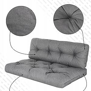 PODUSZKI NA PALETY MATERAC 120X80X40 KOMPLET na Arena.pl