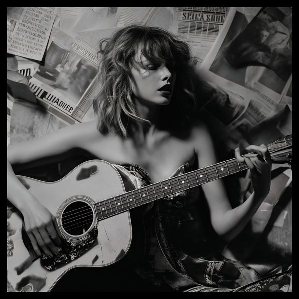 Plakat 60x60cm Młoda Gitarzystka zdjęcie 2