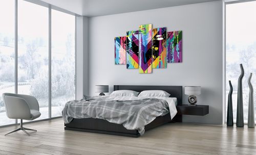 Obraz Na Płótnie - Kompozycja Kolory - 150X100 Cm - Ea150X100-3604 na Arena.pl
