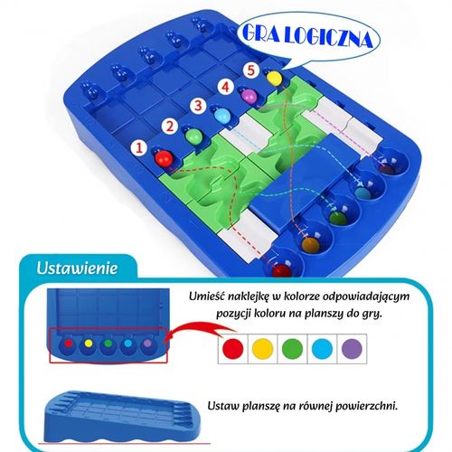 WOOPIE IQ Gra Logiczna Kulą do Celu Trening Mózgu Puzzle Labirynt Droga na Arena.pl