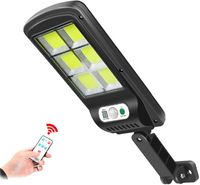 Latarnia ścienna solarna BK-120-6COB z czujnikiem ruchu i zmierzchu