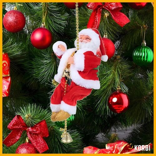 DEKORACJA WSPINAJĄCY SIĘ MIKOŁAJ OZDOBA ŚWIĄTECZNA GRAJĄCY PREZENT 100CM na Arena.pl