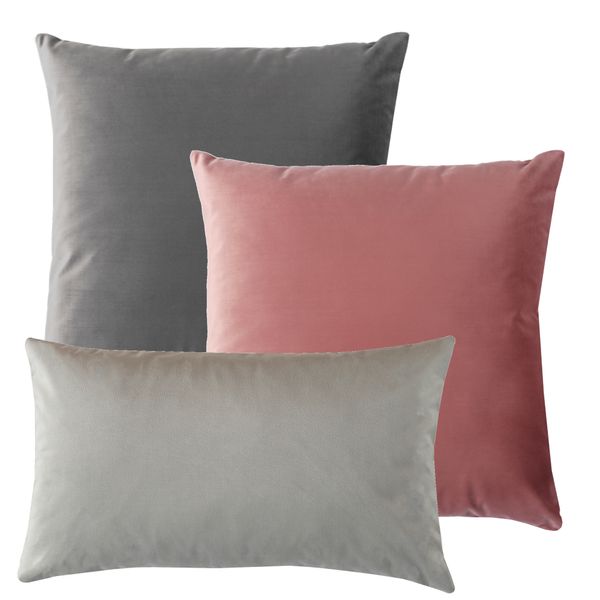 Poszewka SZARA poduszka aksamitna dekoracyjna 50X50CM zdjęcie 10