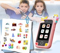 TELEFON DLA DZIECI SMARTFON ZABAWKOWY KAMERA LATARKA GRY POLSKIE MENU SMYCZ