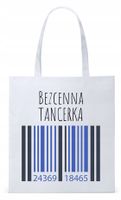 Torba Biała Eco Shopper Dla Tancerki Prezent Z Nadrukiem Ze Zdjęciem