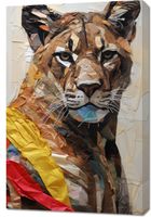 Obraz 60x90cm Papierowy Tygrys