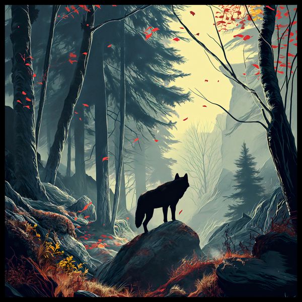 Plakat 60x60cm Leśne Echa zdjęcie 2