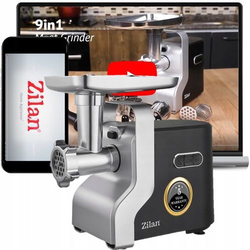 MASZYNKA DO MIELENIA MIĘSA METAL PREMIUM 3 SITA + SZARPAK MOC 2100W na Arena.pl