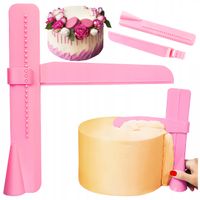 ŁOPTKA SZPATUŁKA WYGŁADZACZ DO TORTU DEKORATOR regulacja wysokości 7-22cm