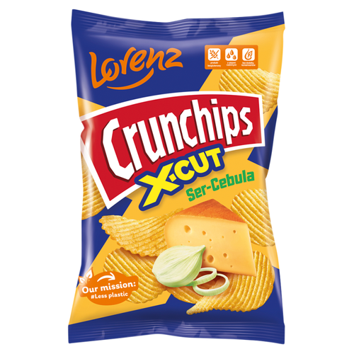 Crunchips X-Cut Chipsy ziemniaczane ser-cebula 140 g na Arena.pl
