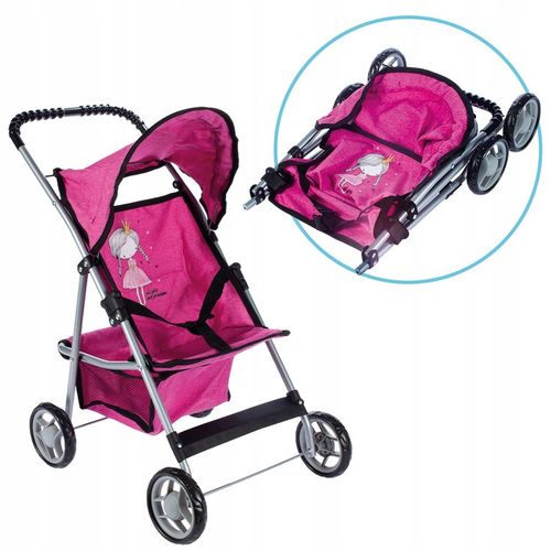 SPACERÓWKA WÓZEK DLA LALEK SPACEROWY SKŁADANY LEKKI STABLINY KSIĘŻNICZNA na Arena.pl
