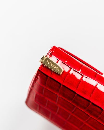 portfel damski z lakierowanej skóry ekologicznej - peterson na Arena.pl