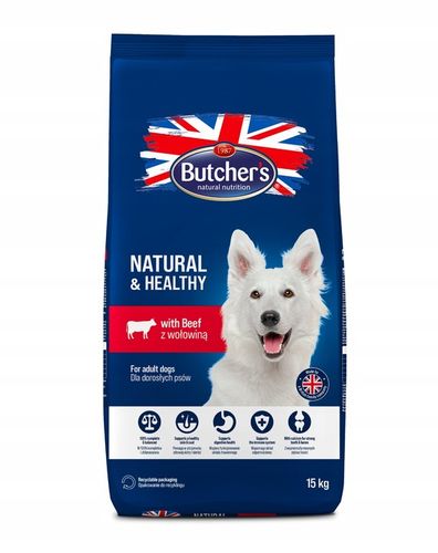 Sucha karma dla psa Butchers wołowina 15kg z witaminami i minerałami N&H na Arena.pl