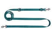 Przepinana smycz dla psa wysokiej jakości - Chaba 135cm-260cm morska 20mm
