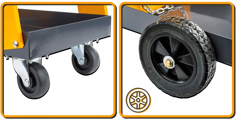 WÓZEK SPAWALNICZY DO SPAWAREK Z PÓŁKAMI STABILNY MOBILNY PÓŁKA NA BUTLĘ zdjęcie 5