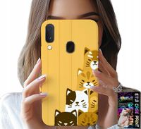 ETUI DO SAMSUNG GALAXY A20E - LOVE CAT, WZORY Z KOTAMI, CASE + SZKŁO