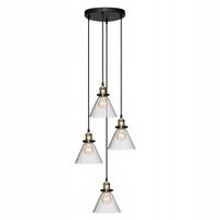 LAMPA NAD STÓŁ industrialna Alak 4-punktowa Ø18 cm