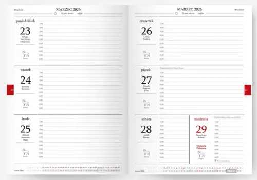 Kalendarz Nauczycielki A5 2025-2026 Salsa, Kapelusz na Arena.pl