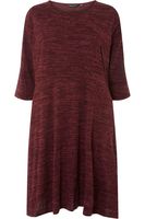 Dorothy Perkins Bordowa Melanżowa Sukienka Plus Size - 48 / 4XL