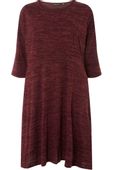 Dorothy Perkins Bordowa Melanżowa Sukienka Plus Size - 48 / 4XL