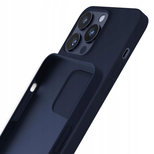 Silikonowe etui na Apple iPhone 16 Pro - 3mk Silicone Case Dark Navy na Arena.pl