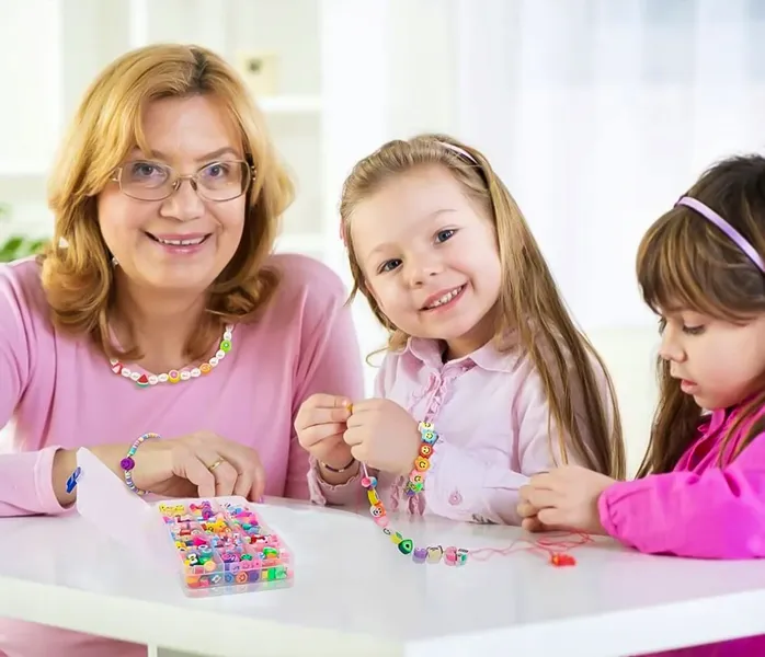 Zestaw do Robienia Bransoletek Naszyjników 300 el. zdjęcie 8