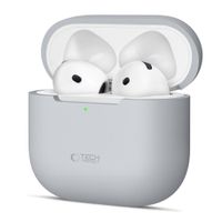 Etui Tech-Protect Silicone DO AirPods 4 Ładowanie Indukcyjne Szare