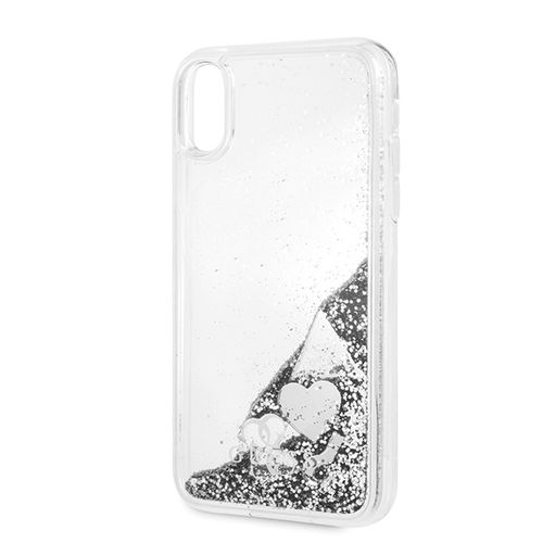GUESS HARD CASE GLITTER - iPhone XR - SILVER na Arena.pl